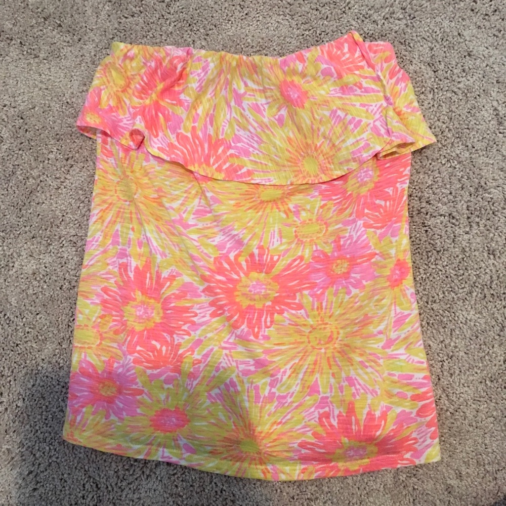 Lilly Pulitzer strapless top